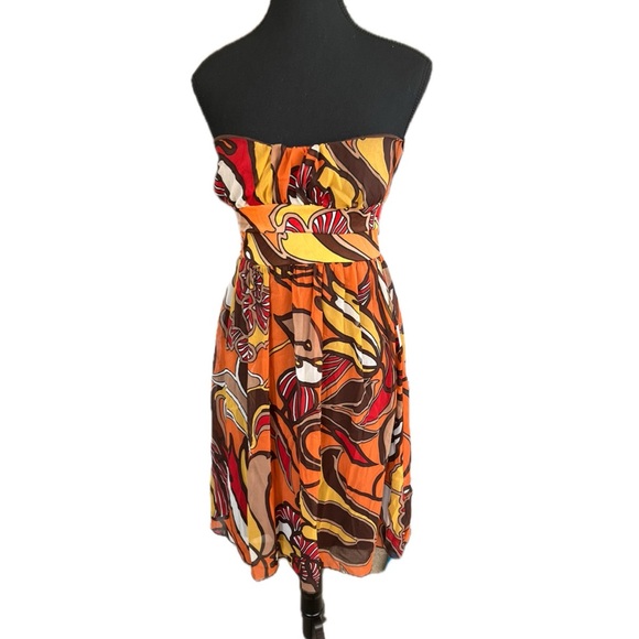 Abstract strapless sundress - Picture 6 of 8